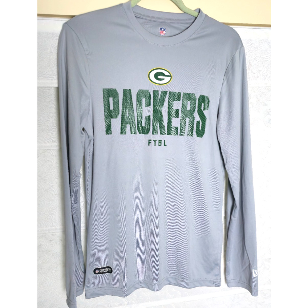 Green Bay Packers NFL Combine Authentic New Era Long Sleeve Shirt Mens Small